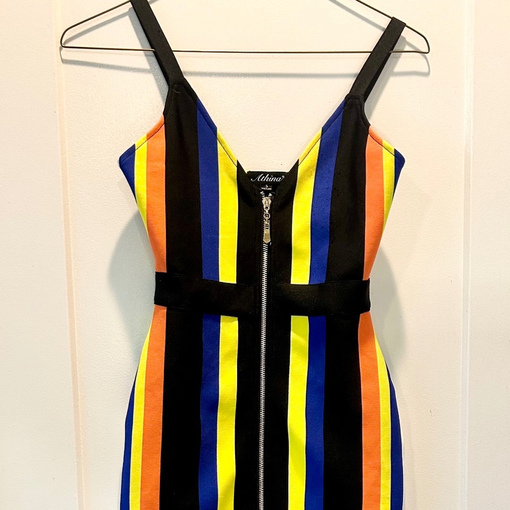 Multi Color Athina Midi Dress